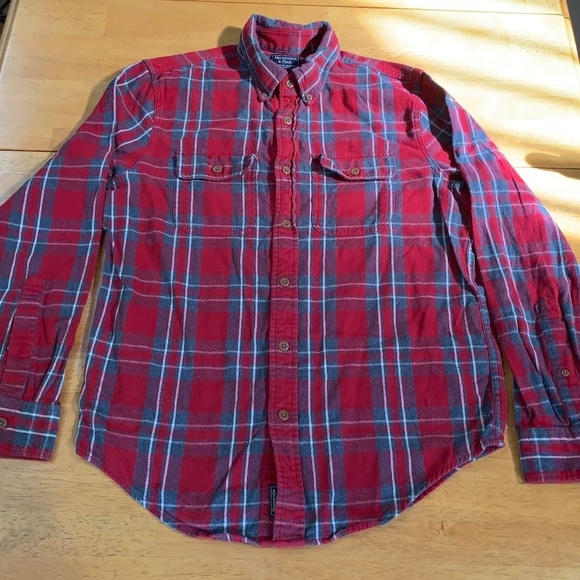 ABERCROMBIE & Fitch Classic long sleeve, Flannel Button-Up Shirt, Size M - Picture 3 of 6